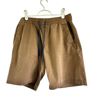 Volcom Frickin Elastic Waist Shorts Brown Medium